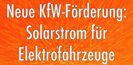 Solarstrom für Elektroautos